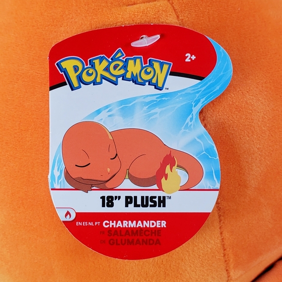 Jazwares Pokemon Charmander 18" UltraSoft Collectible Nintendo Toy Gaming Plush - Picture 9 of 10